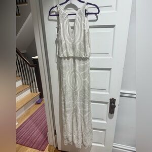 Elegant silk sequin prom/ballroom dress